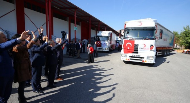 20 TIR yardım Etimesgut’tan yola çıktı