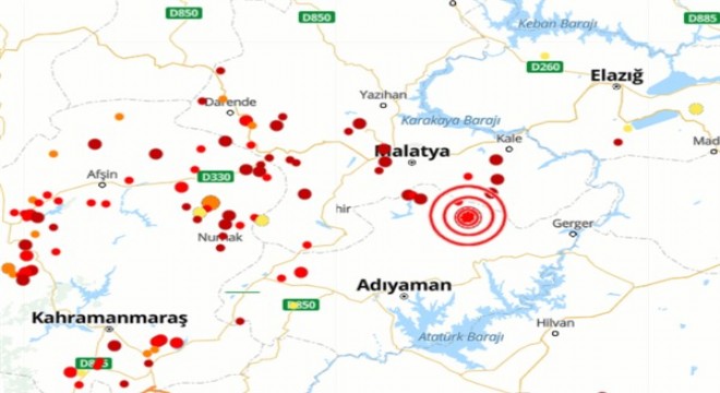 Adıyaman da deprem