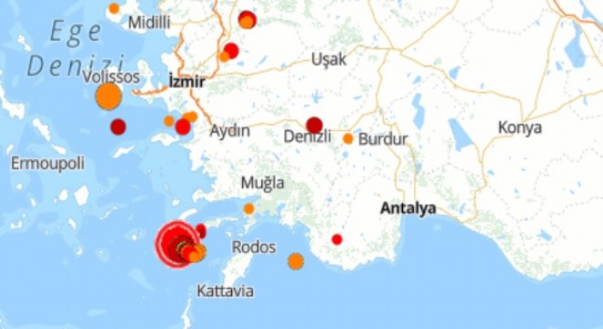 Akdeniz de deprem