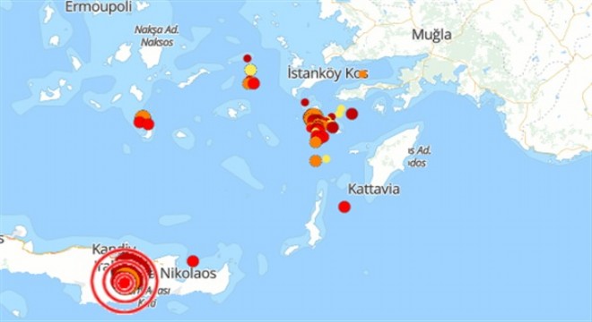 Akdeniz de deprem