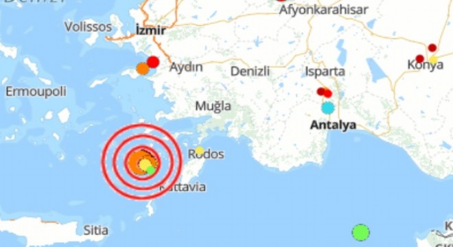 Akdeniz’de deprem