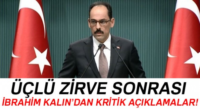 Cumhurbaşkanlığı Sözcüsü İbrahim Kalın dan S-400 açıklaması