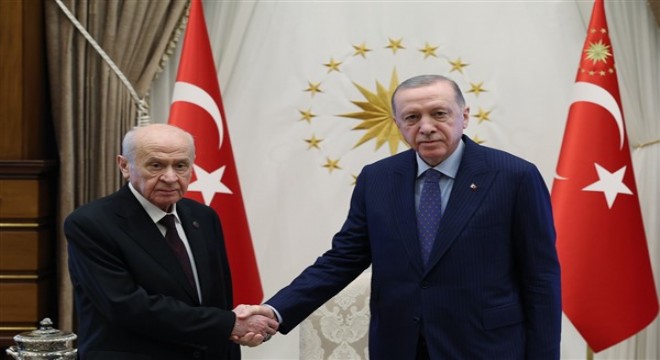 Cumhurbaşkanı Erdoğan, MHP Genel Başkanı Bahçeli’yi kabul etti