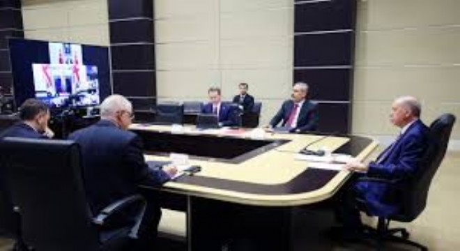 Cumhurbaşkanı Erdoğan, Çevrimiçi Liderler Toplantısına Katılım Sağladı