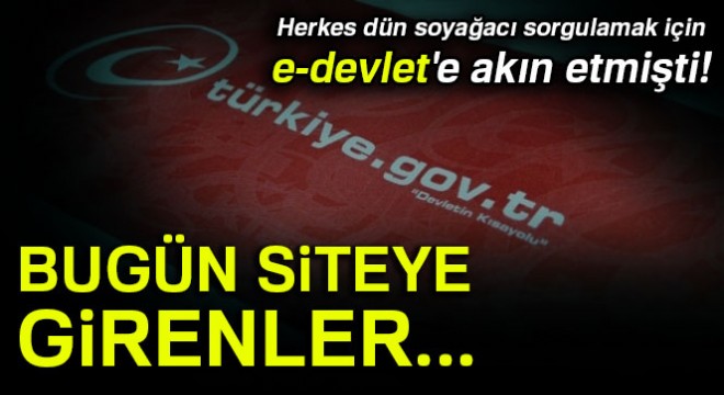 Dün herkes bunu arıyordu: e-Devlet soyağacı sorgulama hizmetini askıya aldı