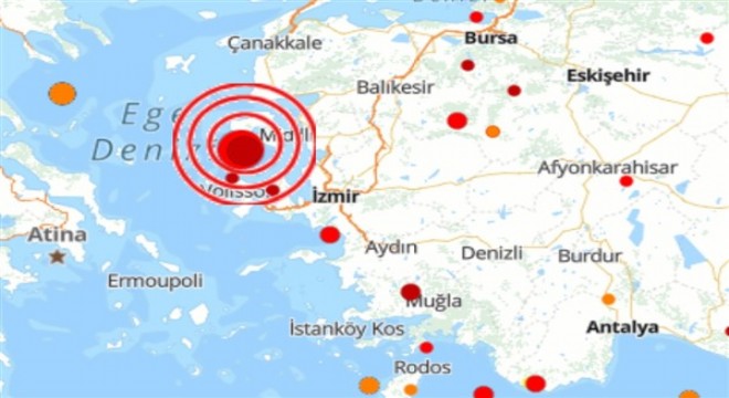 Ege Denizi'nde deprem