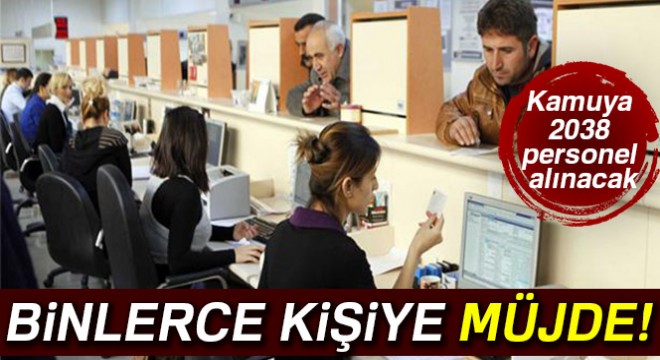 KPSS 2017/2 merkezi yerleştirme ile 2038 personel alınacak