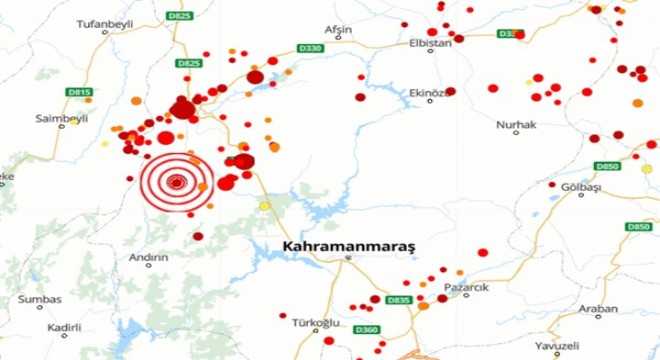 Kahramanmaraş ta 4.2 büyüklüğünde deprem