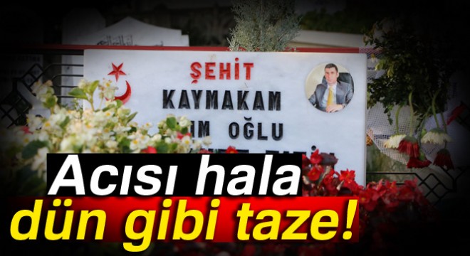 Makamında şehit edilen kaymakamın acısı hala dün gibi taze