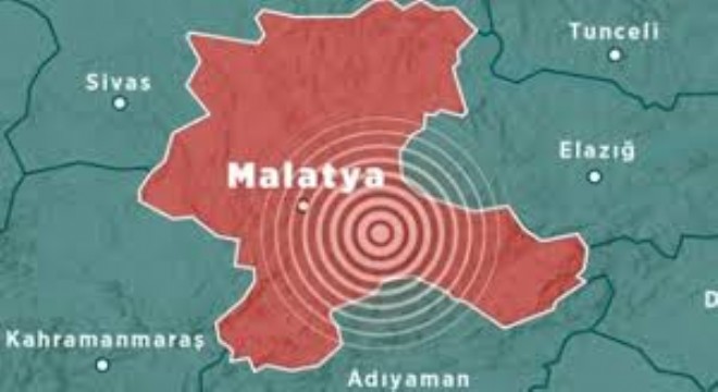 Malatya da 5,9 Büyüklüğünde Deprem