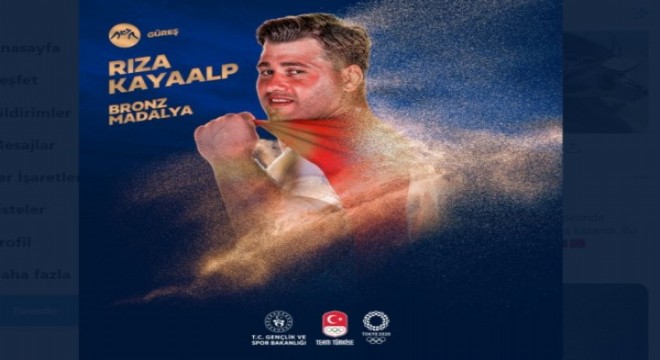 Rıza Kayaalp Olimpiyat 3 ncüsü