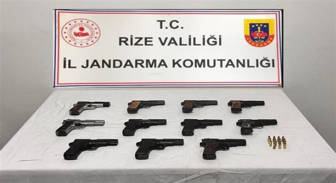 Rize de silah kaçakçılığı operasyonu