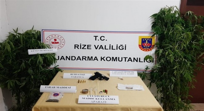 Rize de uyuşturucu operasyonu