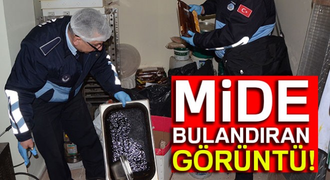 Ruhsatsız üretim yapılan pastanede mide bulandıran görüntüler