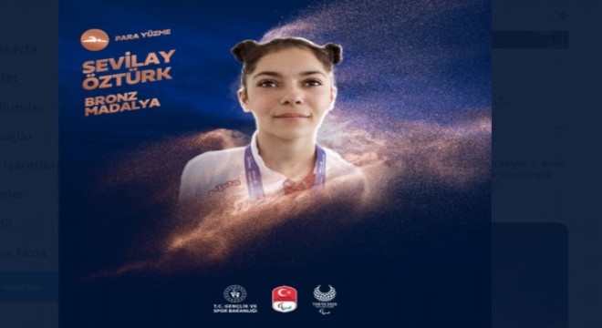 Sevilay Öztürk’ten tarihi madalya