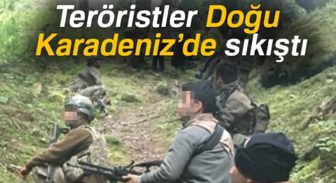 Teröristler Doğu Karadeniz’de sıkıştı