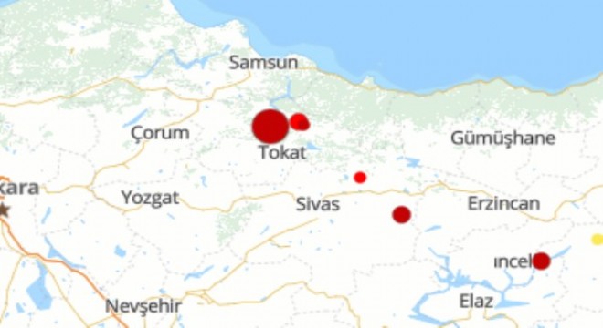 Tokat’ta deprem