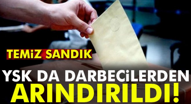 YSK dan çarpıcı tablo: Temiz sandık