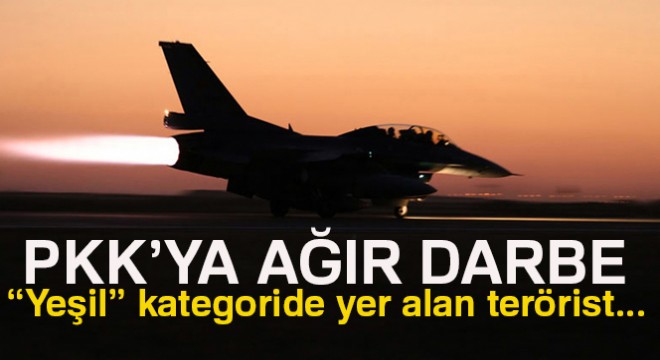 Yeşil  kategoride yer alan terörist etkisiz hale getirildi