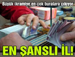 Yılbaşı çekilişinde en şanslı iller
